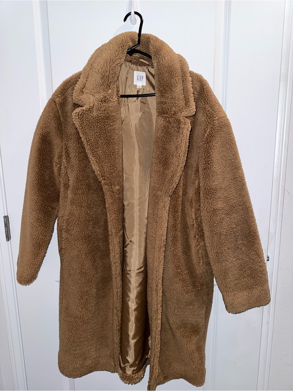 Gap Brown Teddy Sherpa Long Coat – Women’s Large